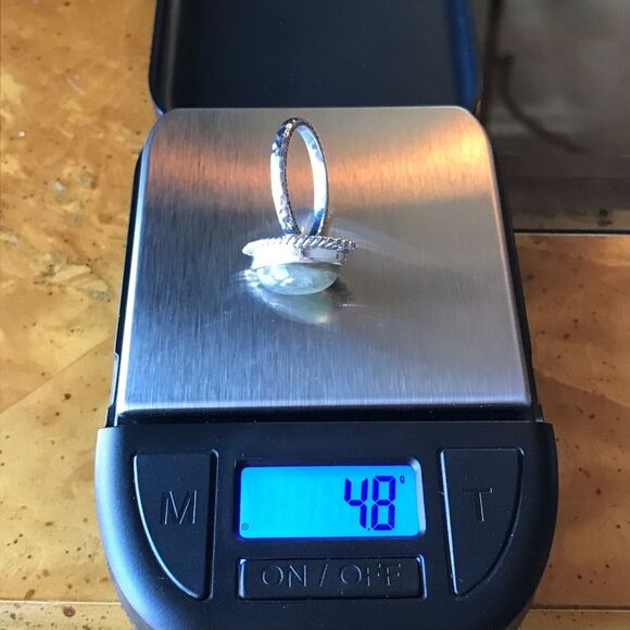 Natural Labradorite Sterling Silver Solitaire Ring Size 7 - Picture 3 of 9